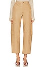 view 1 of 4 Fabiola Belted Pant in Fawn Brown