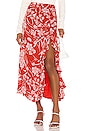 view 1 of 4 JUPE MIDI ZAHIR in Red Dahlia