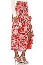 view 2 of 4 JUPE MIDI ZAHIR in Red Dahlia