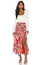 view 4 of 4 JUPE MIDI ZAHIR in Red Dahlia