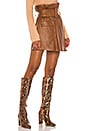 view 2 of 4 FALDA CUERO BRANDY in Brown