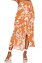 view 1 of 4 Kaia Midi Skirt in Rust Floral