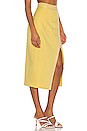 view 2 of 5 Bertha Midi Skirt in Lemon Yellow