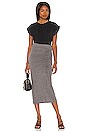 view 4 of 4 Rayna Midi Skirt in Gray