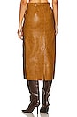 view 3 of 4 Marlon Midi Skirt in Russet Brown