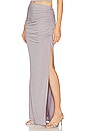 view 2 of 4 Campbell Ruched Maxi Skirt in Dove Grey