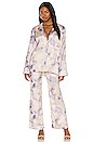view 5 of 5 Weslin Button Down Top in Watercolor Multi