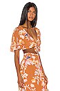 view 2 of 4 TOP CROPPED À NOUER KAIA in Rust Floral