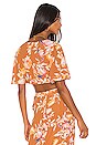 view 3 of 4 TOP CROPPED À NOUER KAIA in Rust Floral