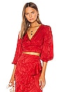 view 1 of 5 Dallas Top in Scarlet Red