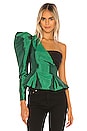 view 1 of 5 Janet Top in Green & Black