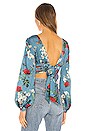 view 4 of 5 Eva Top in Antique Blue