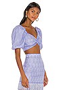 view 2 of 5 Peggy Top in Periwinkle Blue