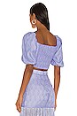 view 3 of 5 Peggy Top in Periwinkle Blue