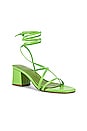 view 2 of 5 Mango Sandal in Lime Green