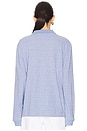view 3 of 5 Serena Polo Shirt in Blue Stripe