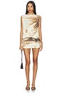 view 1 of 4 MINI VESTIDO DRAPEADO ODETTE in Lemon Orchid