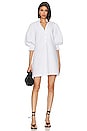 view 1 of 3 Focus Pleat Smock Mini Dress in White