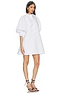 view 2 of 3 Focus Pleat Smock Mini Dress in White