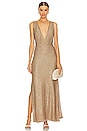 view 1 of 4 Gleam Maxi Dress in Brushed Gold