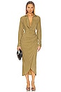 view 1 of 3 Atone Midi Shirt Dress in Olive