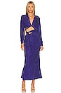 view 1 of 4 Encore Wrap And Tie Midi Dress in Midnight
