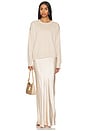 view 1 of 4 Rhyme Combo Slip Knit Dress in Champagne