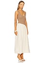 view 2 of 3 Haven Dress in Taupe & Cream