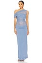 view 1 of 4 Thea Mesh Dress in Cornflower