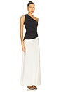 view 2 of 3 Aura Combo Sleeveless Dress in Off White & Black