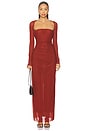 view 1 of 3 Myriad Bolero Dress in Cinnamon