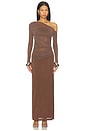 view 1 of 4 Zeya Long Sleeve Dress in Mocha