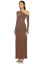 view 3 of 4 Zeya Long Sleeve Dress in Mocha