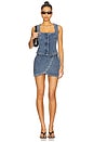 view 5 of 6 JUPE-SHORT EN JEAN DAWN in Vintage Blue