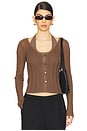 view 1 of 4 Duality Knit Cardi Set in Truffle