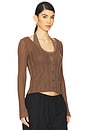view 2 of 4 Duality Knit Cardi Set in Truffle