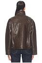 view 5 of 5 Verin Pu Jacket in Chocolate
