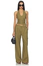 view 5 of 6 PANTALON CARGO SABINE in Khaki