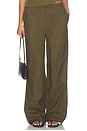 view 1 of 7 PANTALON LARGE REMY in Deep Khaki