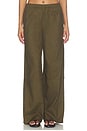 view 2 of 7 PANTALON LARGE REMY in Deep Khaki