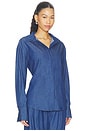 view 2 of 4 CAMISETA MANGA LARGA QUINN in Mid-wash Blue