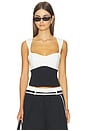 view 1 of 4 Britta Bodice Top in Black & Chalk