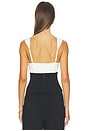 view 4 of 4 Britta Bodice Top in Black & Chalk