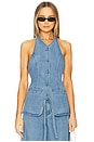 view 1 of 4 Everleigh Denim Tunic in Indigo