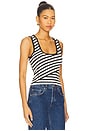 view 2 of 5 Solene Knit Top in Black & Cream