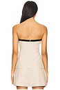 view 3 of 4 Refine Bodice Top in Beige & Black