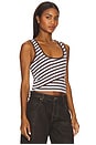 view 2 of 4 Solene Stripe Knit Top in Brown & Blue
