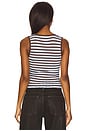 view 3 of 4 Solene Stripe Knit Top in Brown & Blue