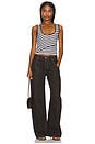view 4 of 4 Solene Stripe Knit Top in Brown & Blue