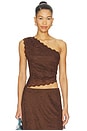 view 1 of 6 Harper Top in Chocolate